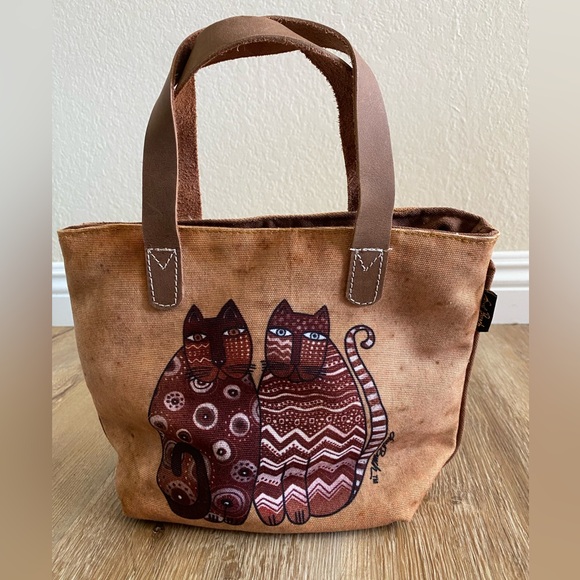 Laurel Burch Cats Sedona Felines Tote - Picture 2 of 10